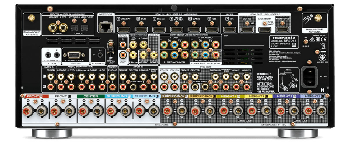 Marantz SR7015 back